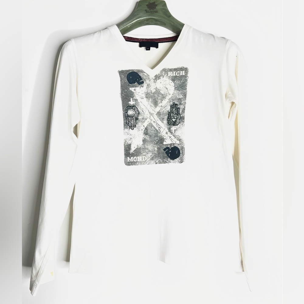 Richmond X Long Sleeve V-Neck T Shirt
